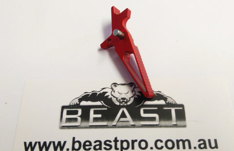 M4A1 GEN9 / v2.0 RED ATHLETIC METAL TRIGGER FOR GEL GUN BLASTER : BeastPro UPGRADE