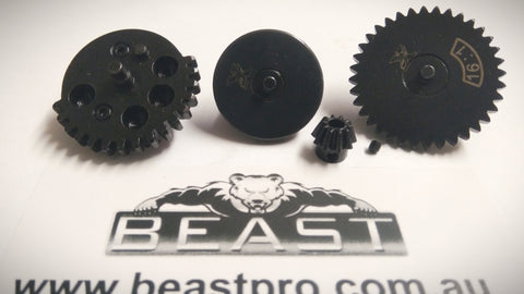 SHS/XP 18:1 HARD HIGH SPEED GEAR SET GEN8/9/10/V2 + MORE : BEASTPRO GEL BALL BLASTER UPGRADE