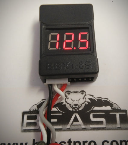 LIPO BATTERY VOLTAGE AND INDIVIDUAL CELL TESTER 1-8 CELLS FOR GEL BALL GUN BLASTER