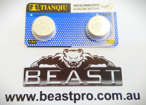 AG13 X 2 BATTERY FOR LASERS AND SCOPES - GEL BALL BLASTER GUN BEASTPRO