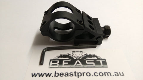 METAL PICATINNY FLASHLIGHT HOLDER ADJUSTABLE HQ : Beastpro