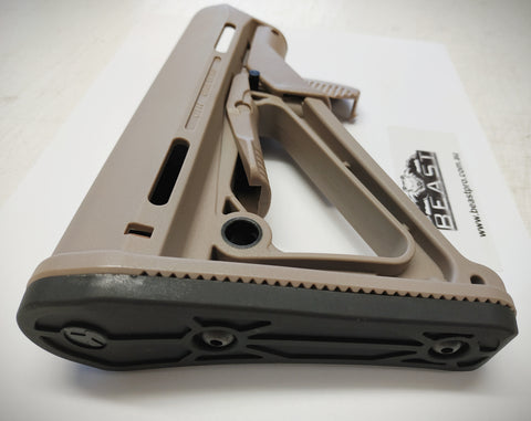 MAGPUL CTR HQ NYLON TACTICAL BUTTSTOCK (SANDY) : GEL GUN BLASTER BEASTpro