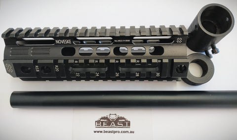 ALLOY FISHBONE KIT GUARD #NOVESKE ( 7"/178mm) SUPER HQ  FOR M4A1 GEN8 : GEL BALL GUN BLASTER : BEASTPRO