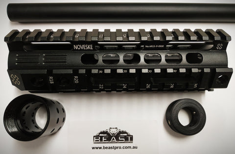 ALLOY FISHBONE KIT GUARD #NOVESKE ( 7"/178MM) SUPER HQ M4A1 GEN9 / TTM / SLR / XP MAGPUL / BD556 etc   : GEL BALL GUN BLASTER : BEASTPRO
