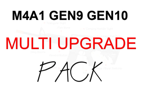 M4A1 GEN9 / Gen10 CRAZY ACR MULTI UPGRADE PACK 'UPGRADE 1' + 'HULK UPGRADE' + BEARINGS + SHIM KIT